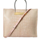 Alligator Leather Chic Pink Tote Bag