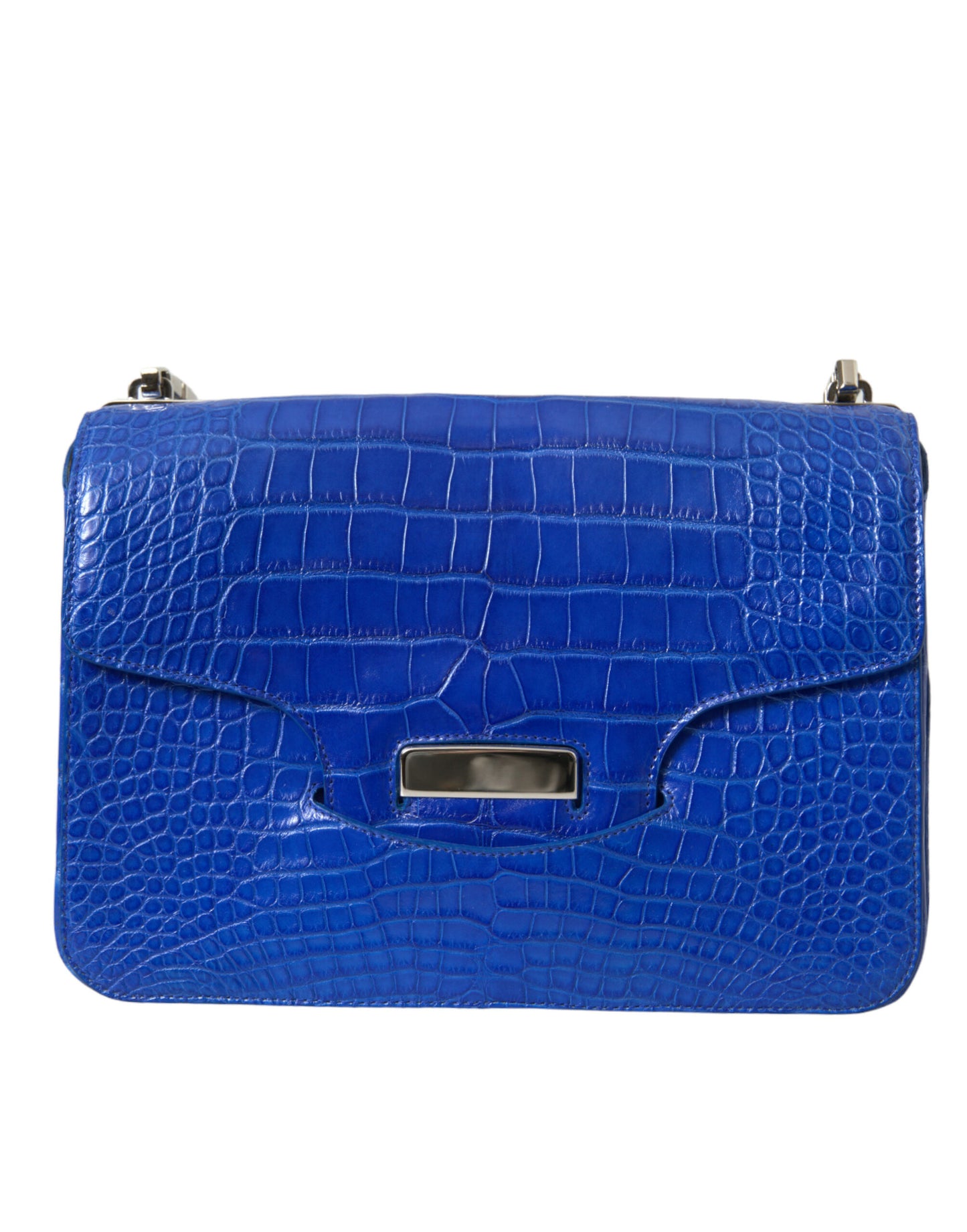 Chic Alligator Skin Chain Shoulder Bag