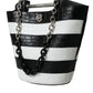 Chic Crocodile Leather Maxi Bucket Bag