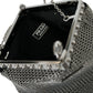 Elegant Silver Mesh Shoulder Evening Bag