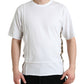 White Logo Crew Neck Short Sleeves T-shirt