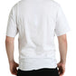 White Logo Crew Neck Short Sleeves T-shirt