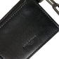 Black Leather Zip Logo Keyring Coin Purse Keyring Wallet