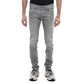 Gray Cotton Jeans & Pant