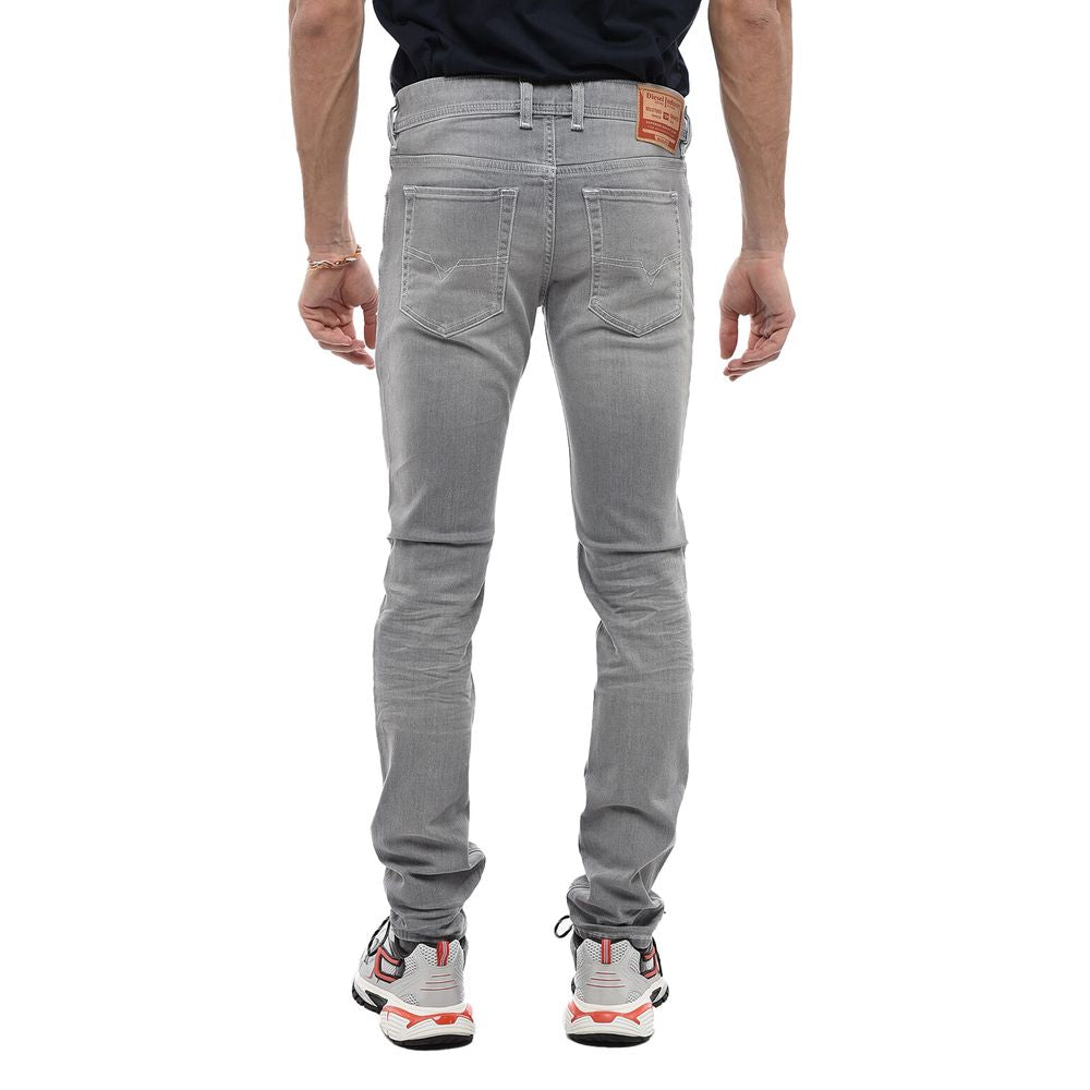 Gray Cotton Jeans & Pant