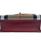 Macken Small Crimson House Check Leather Crossbody Bag