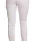 Chic White Slim Dress Pants