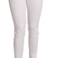 Chic White Slim Dress Pants