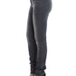 Chic Gray Slim-Fit Skinny Jeans