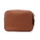 Small Branded Tan Brown Leather Camera Crossbody Bag