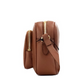 Small Branded Tan Brown Leather Camera Crossbody Bag