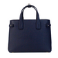 Banner Medium Regency Blue Leather Tote Crossbody Handbag Purse