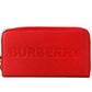 Elmore Red Embossed Logo Leather Continental Clutch Wallet