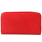 Elmore Red Embossed Logo Leather Continental Clutch Wallet