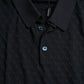 Dark Blue Collared Short Sleeve Polo T-shirt