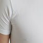 White Cotton Round Neck Crewneck Underwear T-shirt