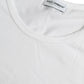 White Cotton Round Neck Crewneck Underwear T-shirt