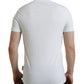 White Cotton V-neck Short Sleeve Underwear T-shirt