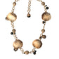 Gold Brass Leopard Fur Pearl Collier Chain Belt