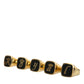 Gold Brass ROYAL Enamel Set of 5 Ring