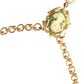 Gold Brass Chain Pearl Pendant Charm Necklace