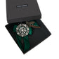 Green Satin Bird Crystal Women Hair Clip