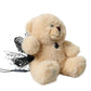 Beige Teddy Bear Mesh Net Band Hair Clip