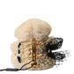 Beige Teddy Bear Mesh Net Band Hair Clip