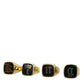 Gold Brass KING Enamel Set of 4 Ring