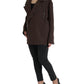 Brown Coat Short Biker Wool Jacket