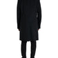 Black Wool Cashmere Trench Coat Jacket