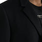 Black Wool Cashmere Trench Coat Jacket