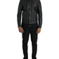 Black Leather Fur Collar Biker Coat Jacket