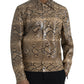 Beige Exotic Leather Biker Blouson Jacket