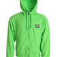 Neon Green Hooded Full Zip Top Sweater