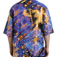 Multicolor Luminarie Print Cotton Casual Shirt