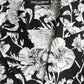 Black White Floral Button Down Casual Shirt