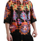 Multicolor Luminarie Print Cotton T-shirt