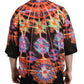 Multicolor Luminarie Print Cotton T-shirt