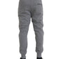 Gray Cotton Jogger Skinny Sweatpants Pants