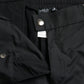 Black Cotton Blend Skinny Pants