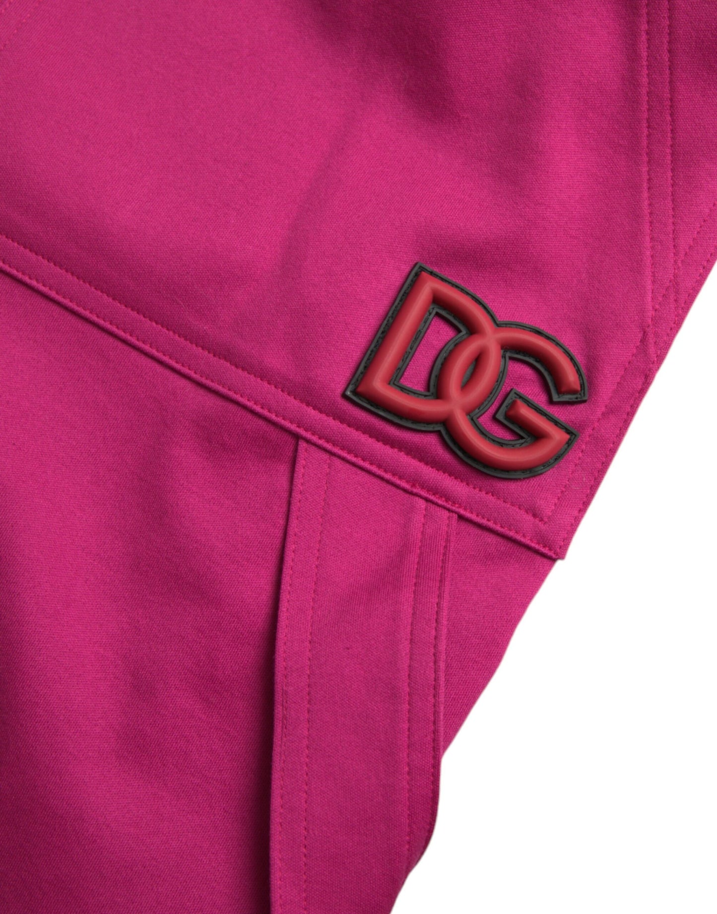 Pink Logo Cargo Cotton Jogger Sweatpants Pants