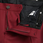 Red Wool Men Slim Fit Dress Pants