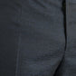 Blue Wool Men Skinny Dress Pants