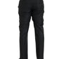 Black Wool Silk Skinny Dress Pants