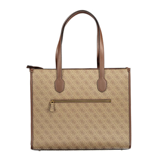 Beige Polyethylene Handbag