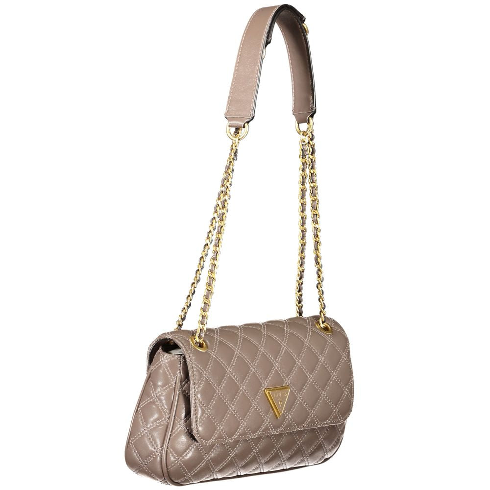 Beige Polyethylene Handbag