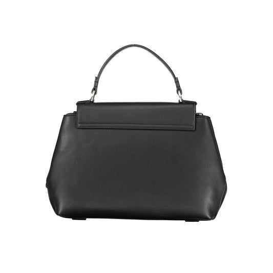 Black Polyester Handbag