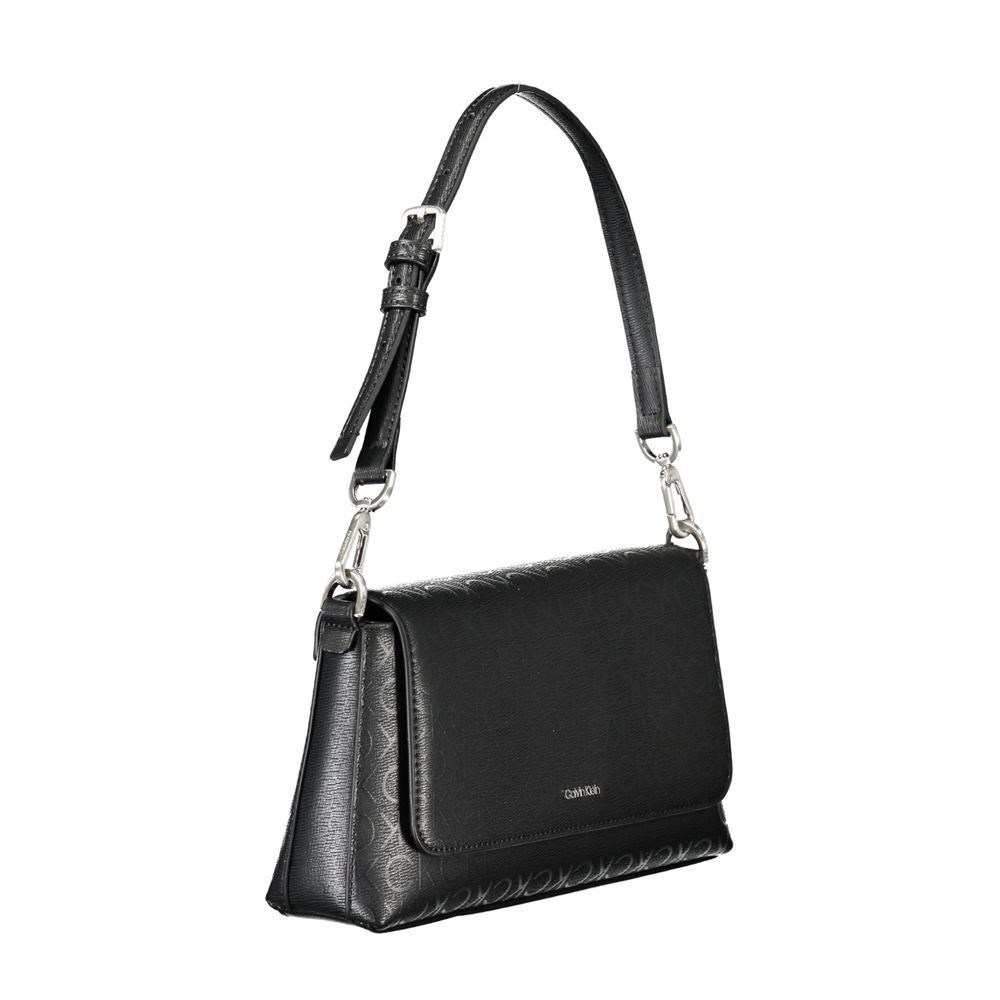 Black Polyester Handbag