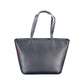 Blue Polyester Handbag